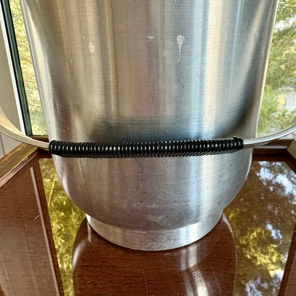 Vintage Italian Aluminum Champagne Ice Bucket Large Barware